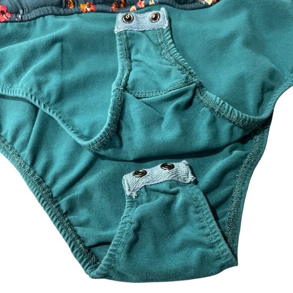 Band Of Gypsies Floral Bodysuit Large Boho Chic Festival Sheer Long Sleeve - Picture 6 of 10